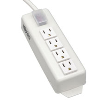 Tripp Lite Power Strip 120V 5-15R 4 Outlet Metal 6ft Cord 5-15P